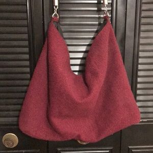 Burgundy tote